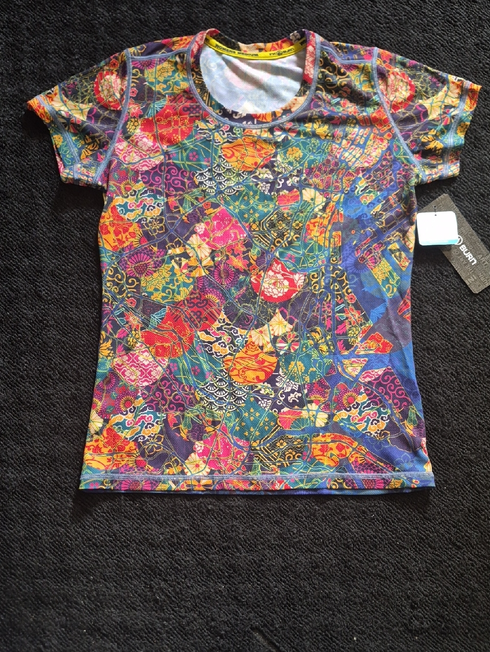 INKnBURN Multicolor Patchwork Short Sleeve Tee NWT